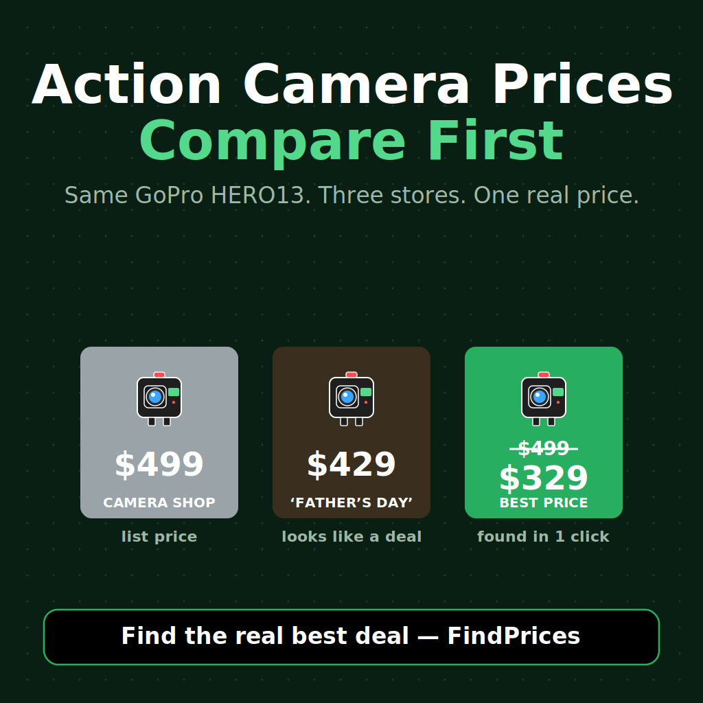 Action Camera Price Comparison: How to Save 35% on a Father's Day GoPro HERO13 or DJI Osmo Action 5 Pro Before the Summer Adventure Rush