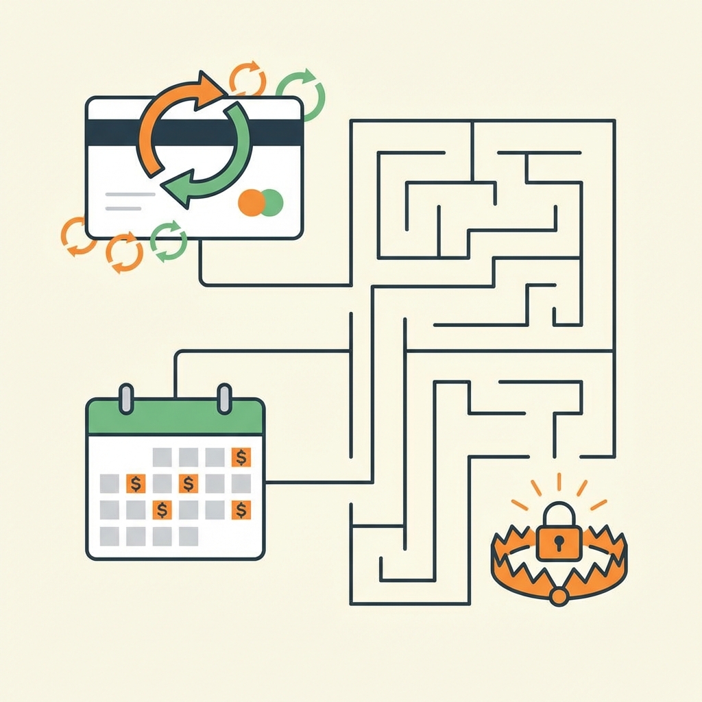 Subscription traps illustration